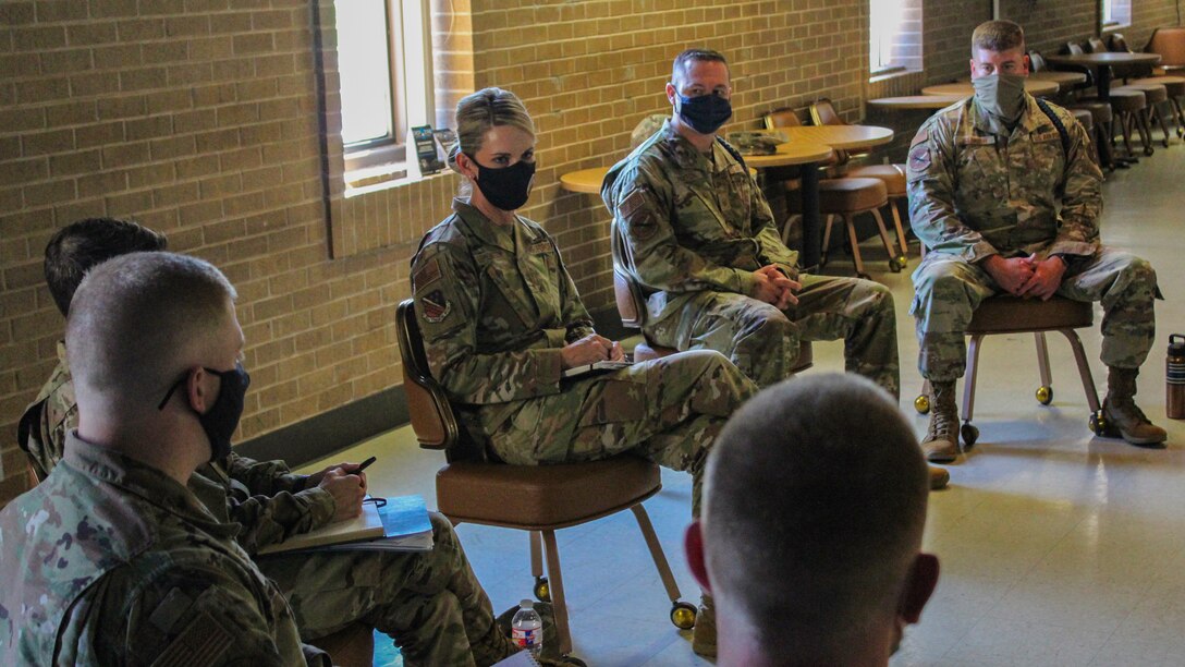 Maj. Gen. Michele C. Edmondson visits with 82nd TRW MTLs