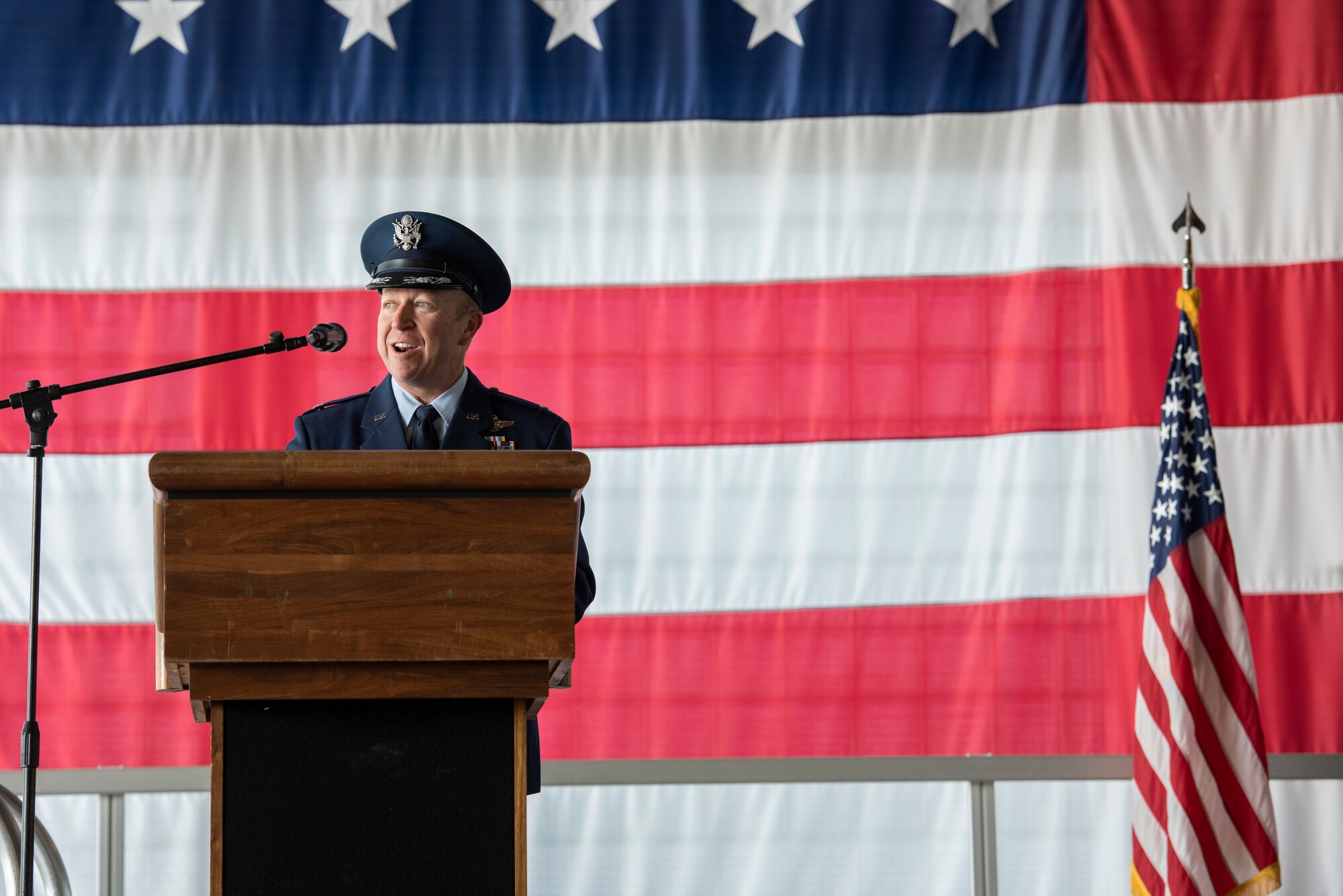 Col. Ernesto M. DiVittorio speaks to the audience.