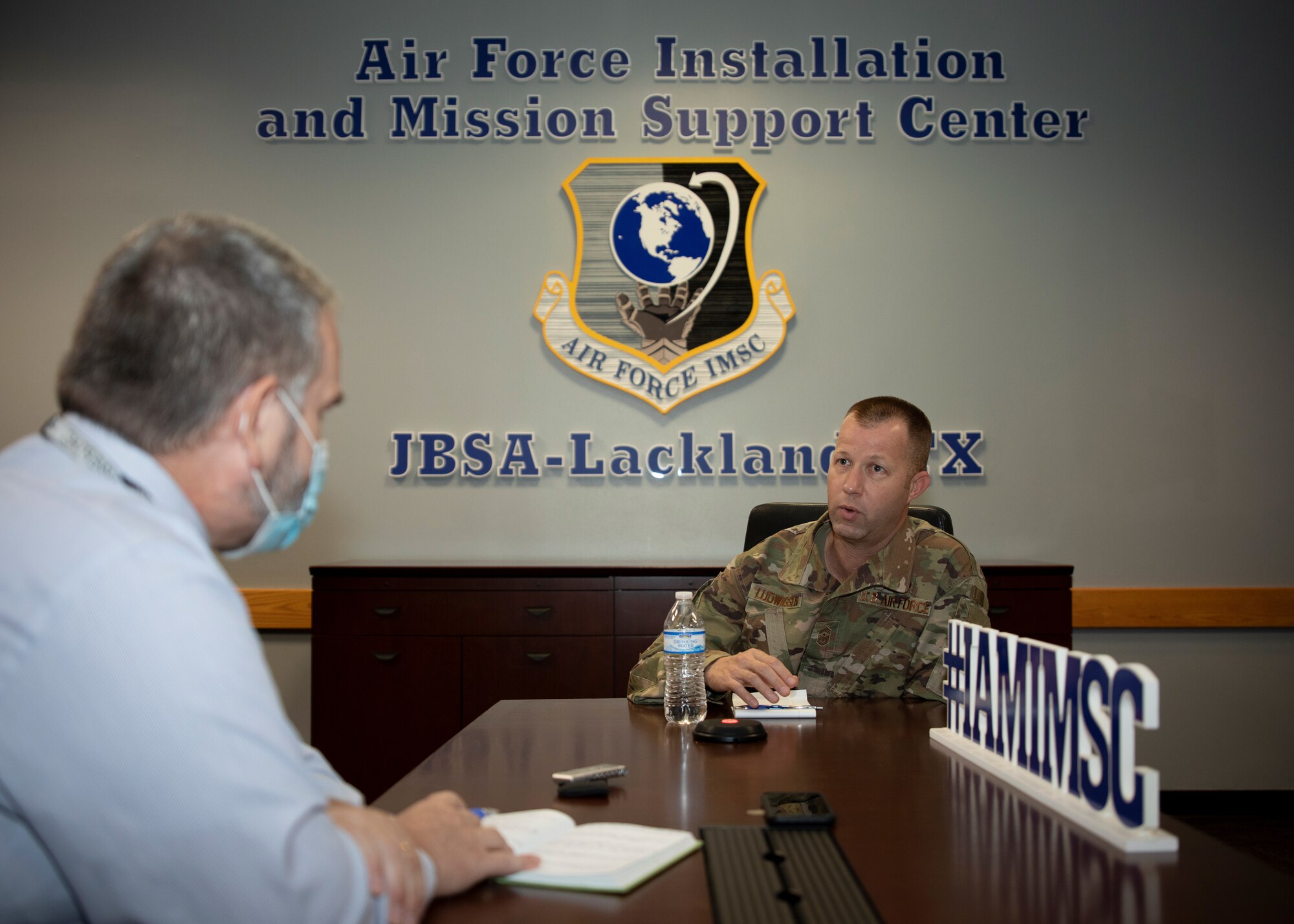 Chief Master Sergeant Edwin Ludwigsen prepares to leave the position he’s held since July 2019 as command chief  at AFIMSC reflects on the role he said he was meant to take on.