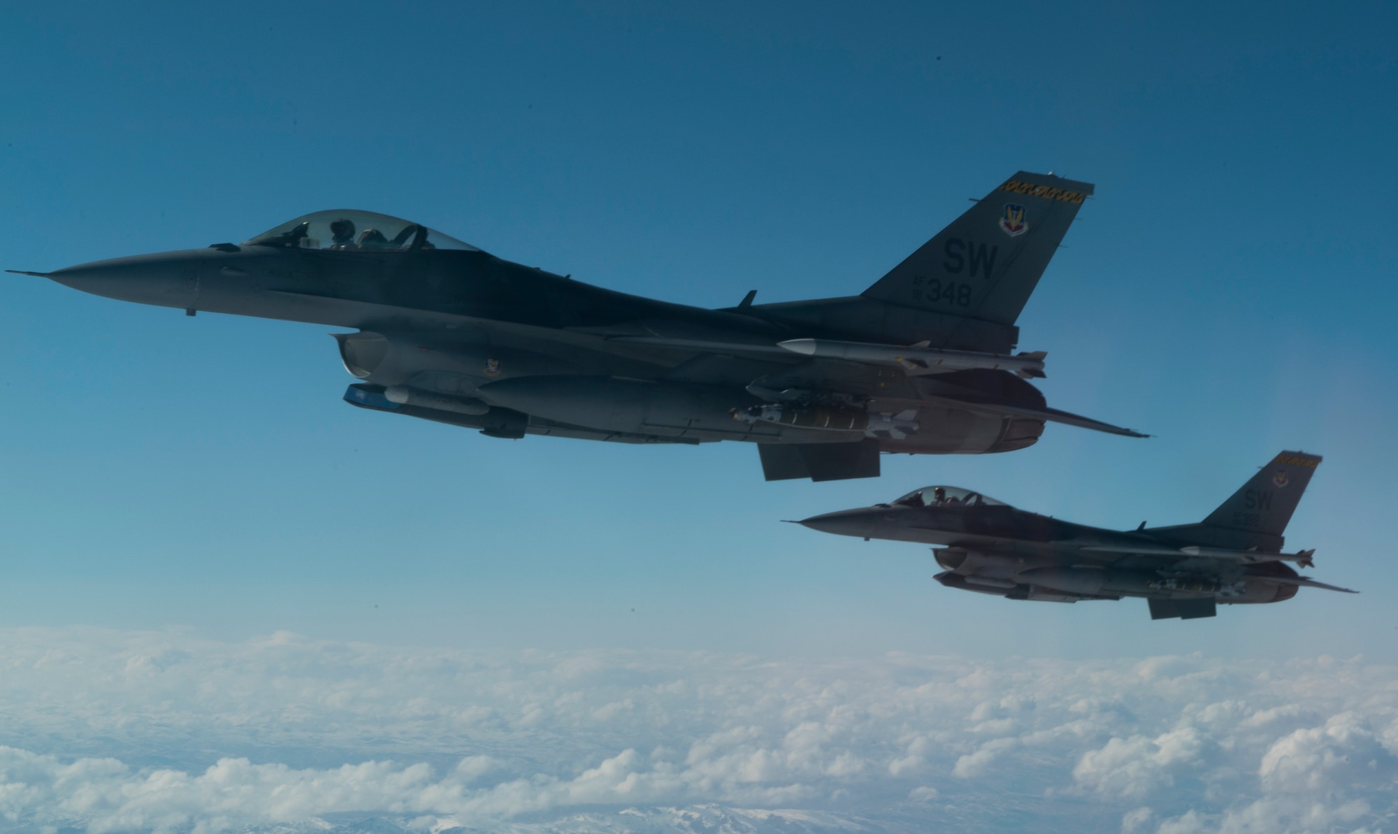 Photos of F-16 aircraft.