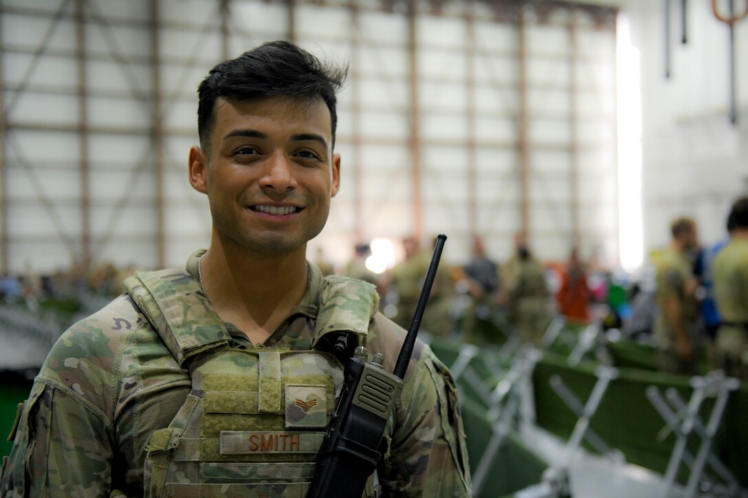 Service members of the 379th Air Expeditionary Wing, as well as other supporting agencies are working 24/7 to support ongoing evacuation operations out of Afghanistan Aug. 21, 2021, at Al Udeid Air Base, Qatar.