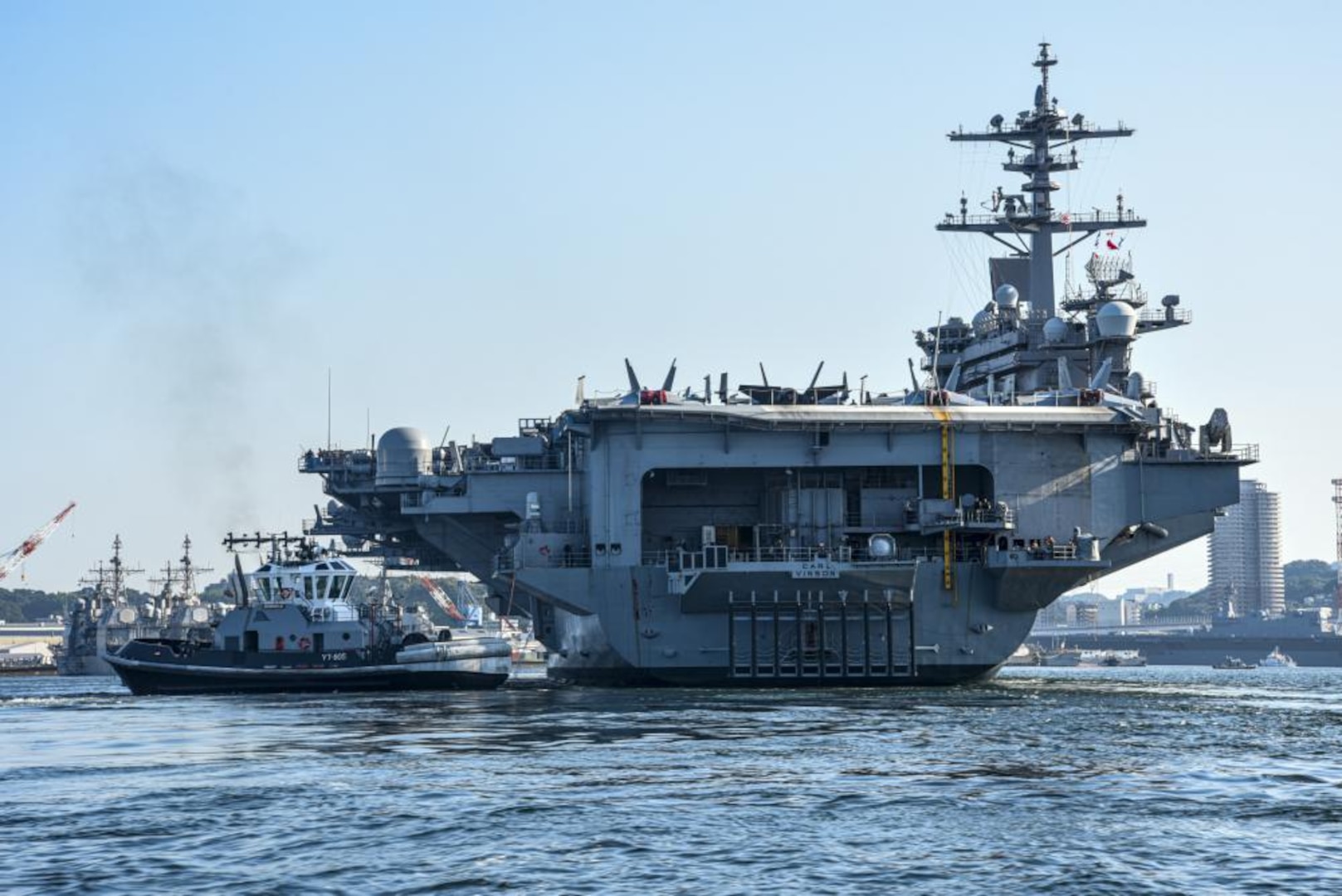 USS Carl Vinson arrives in Yokosuka for port visit