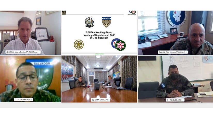U.S. Army South hosted the second annual Central American Working Group (CENTAM WG) with army staff leaders from El Salvador, Guatemala and Honduras as part of a virtual event Aug. 23-27 to continue to seek training opportunities between the four armies.