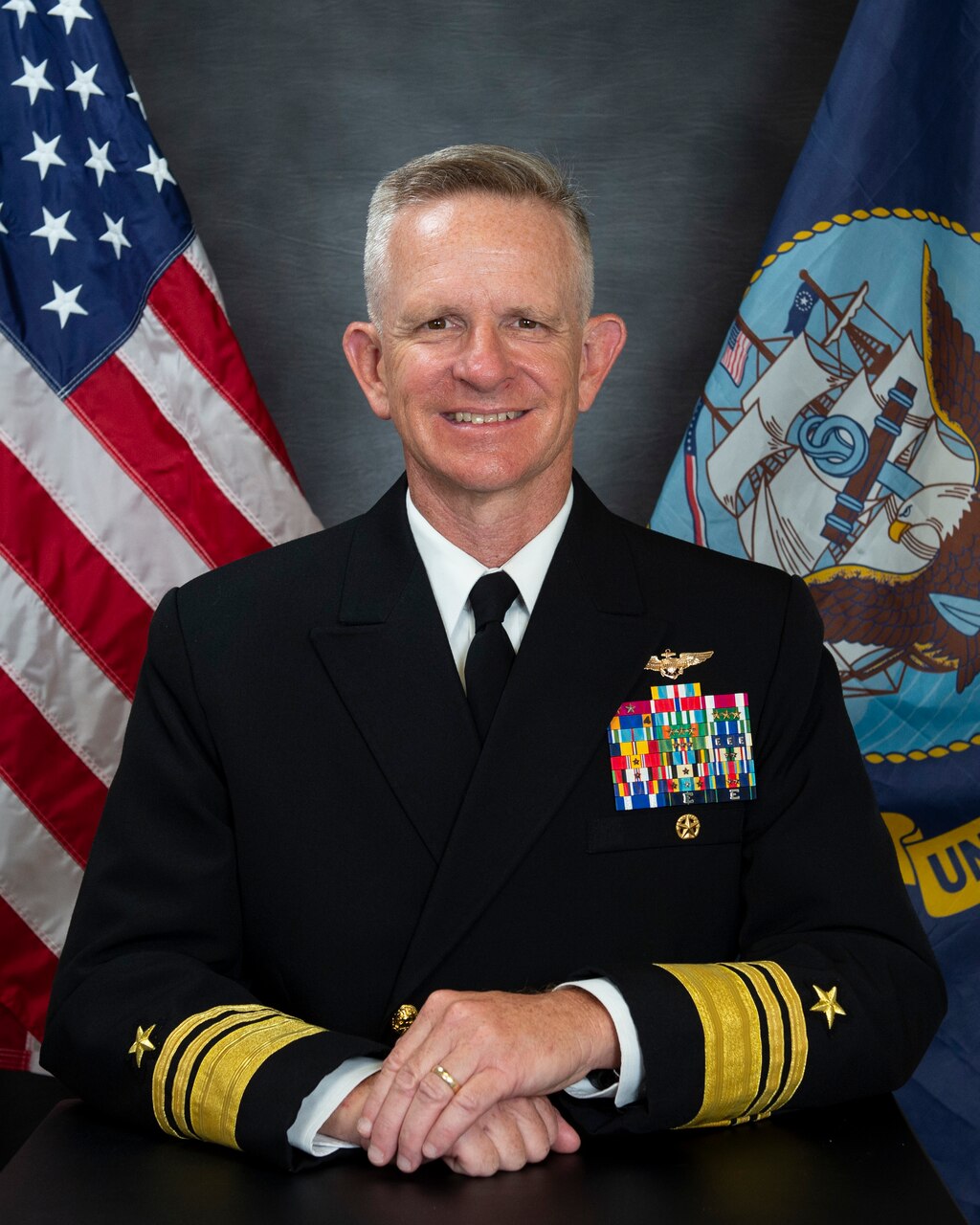 Official studio portrait of Vice Adm. Daniel Dwyer, Commander U.S. Second Fleet