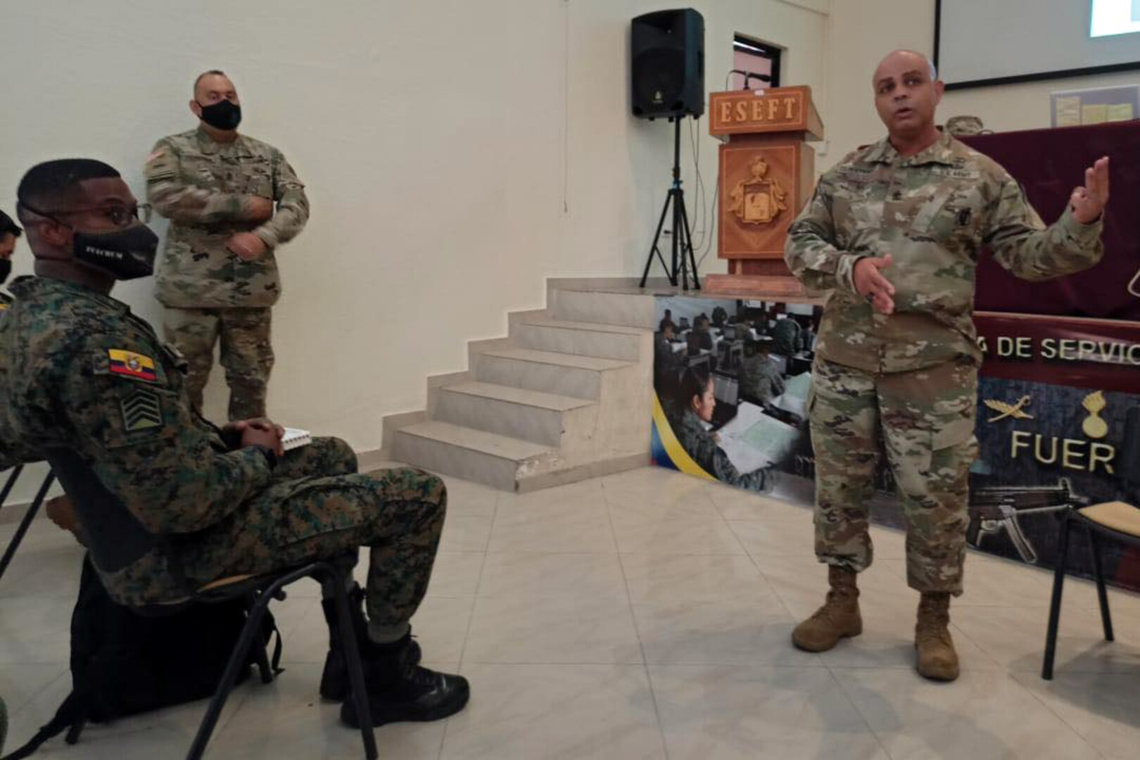 Army South medical personnel conduct a subject matter expert exchange
