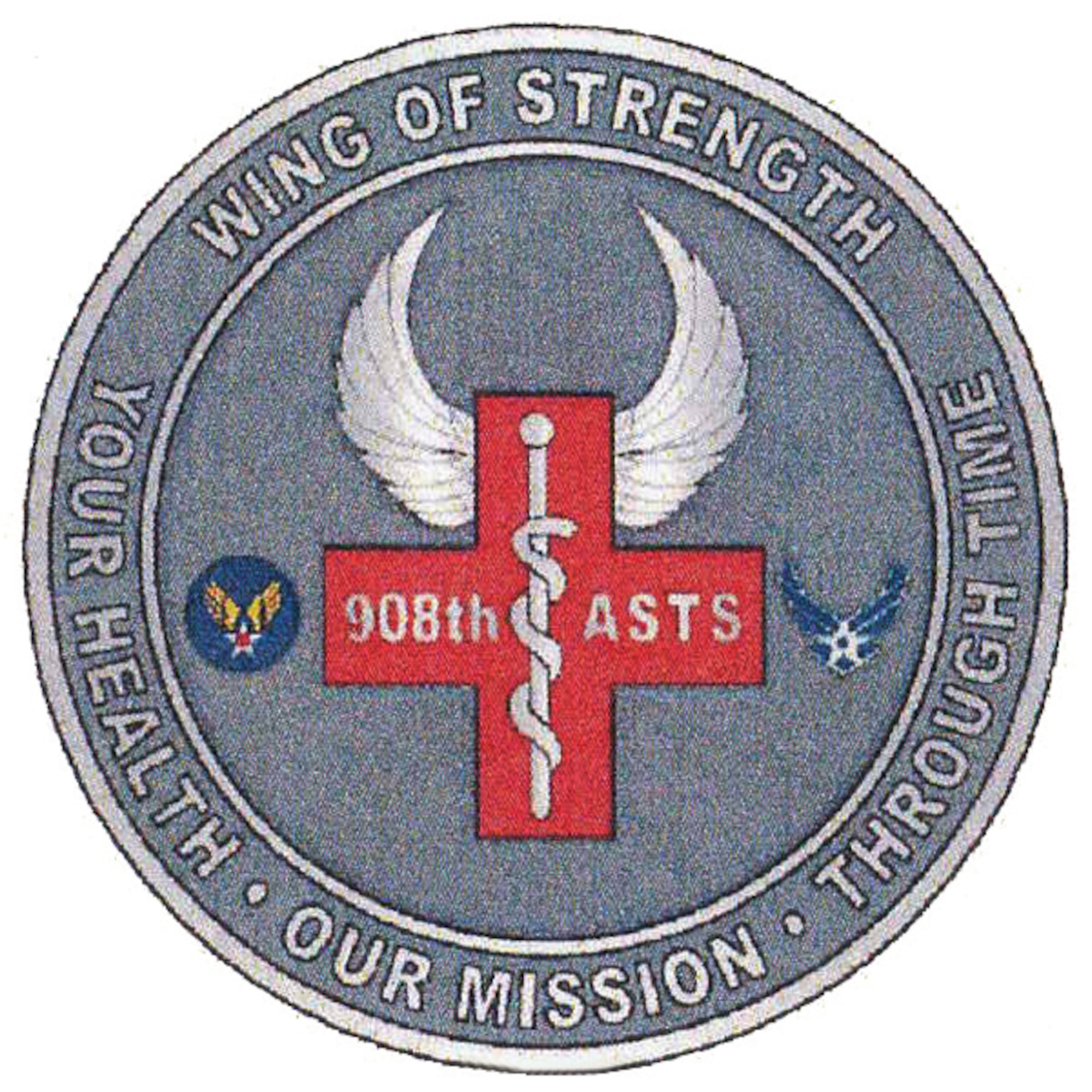The 908th Aeromedical Staging Squadron is the unit tasked with ensuring oversight of individual health and medical readiness while providing medical support for the entire 908th Airlift Wing. This squadron is unique to the rest of the wing as it has no group that it reports to, rather it is what is known as a direct reporting unit, falling directly under the command of the 908th Airlift Wing. (U.S. Air Force graphic by 908th Airlift Wing Public Affairs Office)
