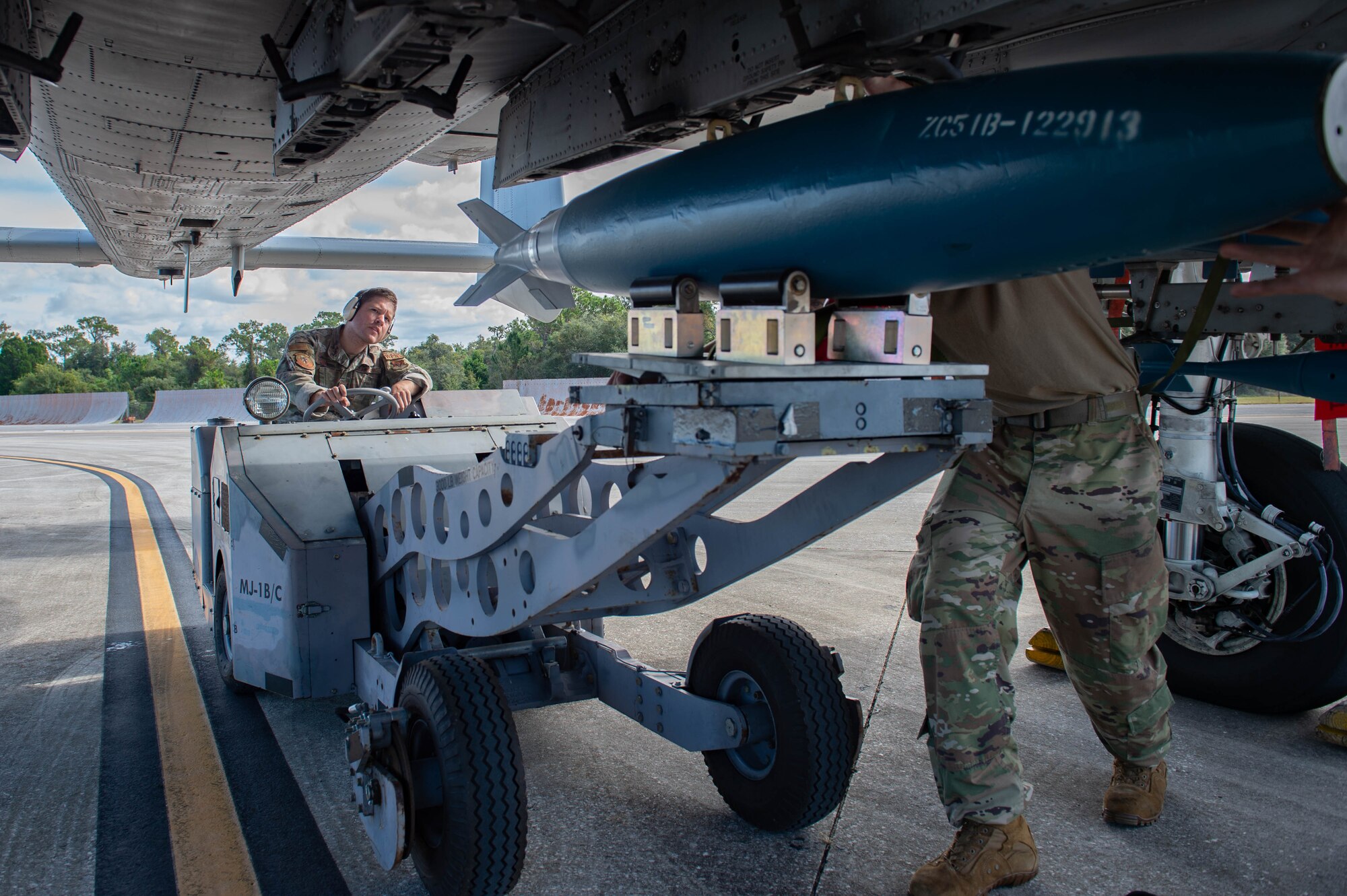 A photo of Airmen working.