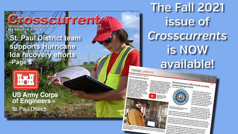 A web ad for the Fall 2021 issue of Crosscurrents, the district's newsletter