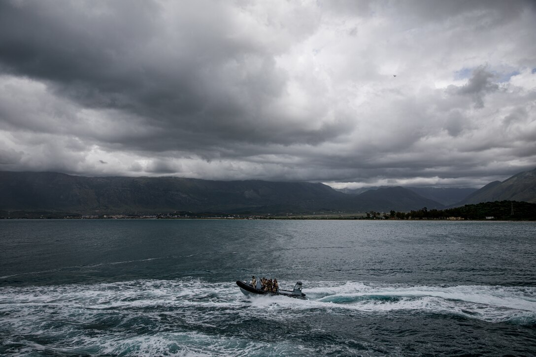 Soldiers and Sailors from Kosovo, Montenegro, Albania and the U.S. execute VBSS training