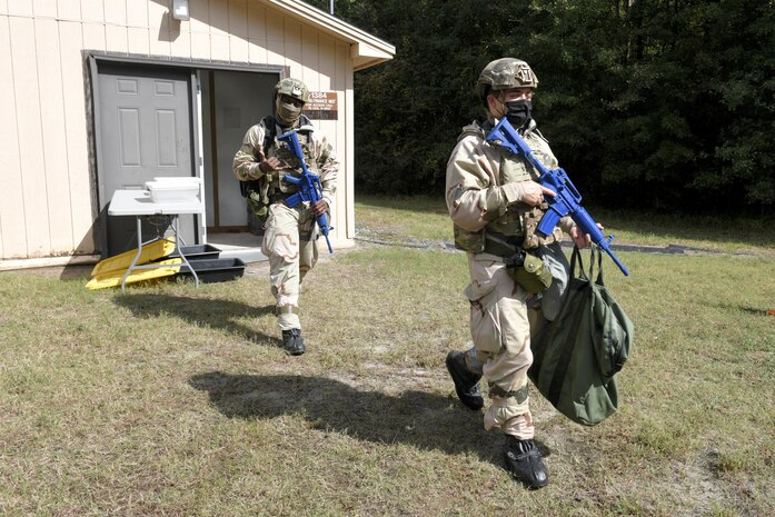Airmen walking
