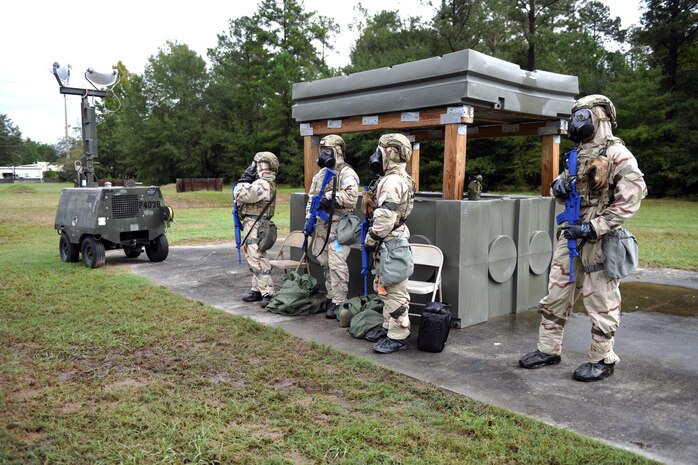 Airmen standing