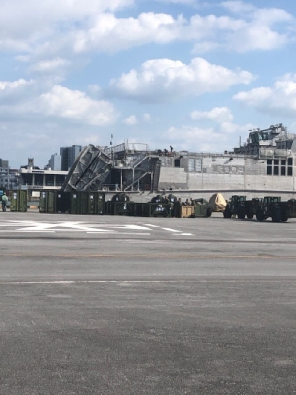 NAHA, JAPAN (Nov. 11, 2021) -- Military Sealift Command’s expeditionary fast transport ship USNS Puerto Rico (T-EPF 11) is supporting the U.S. Marine Corps during Resolute Dragon 21 in Japan, Dec 4-16.  Resolute Dragon helps strengthen the defensive capabilities of the U.S.-Japan Alliance by refining procedures for bilateral command, control and coordination in a geographically distributed environment. Fast, agile and flexible, Puerto Rico can support a wide range of missions, including humanitarian assistance and disaster relief, theater security cooperation, maritime domain awareness and noncombatant evacuations.  (Photo by Gene Palabrica)