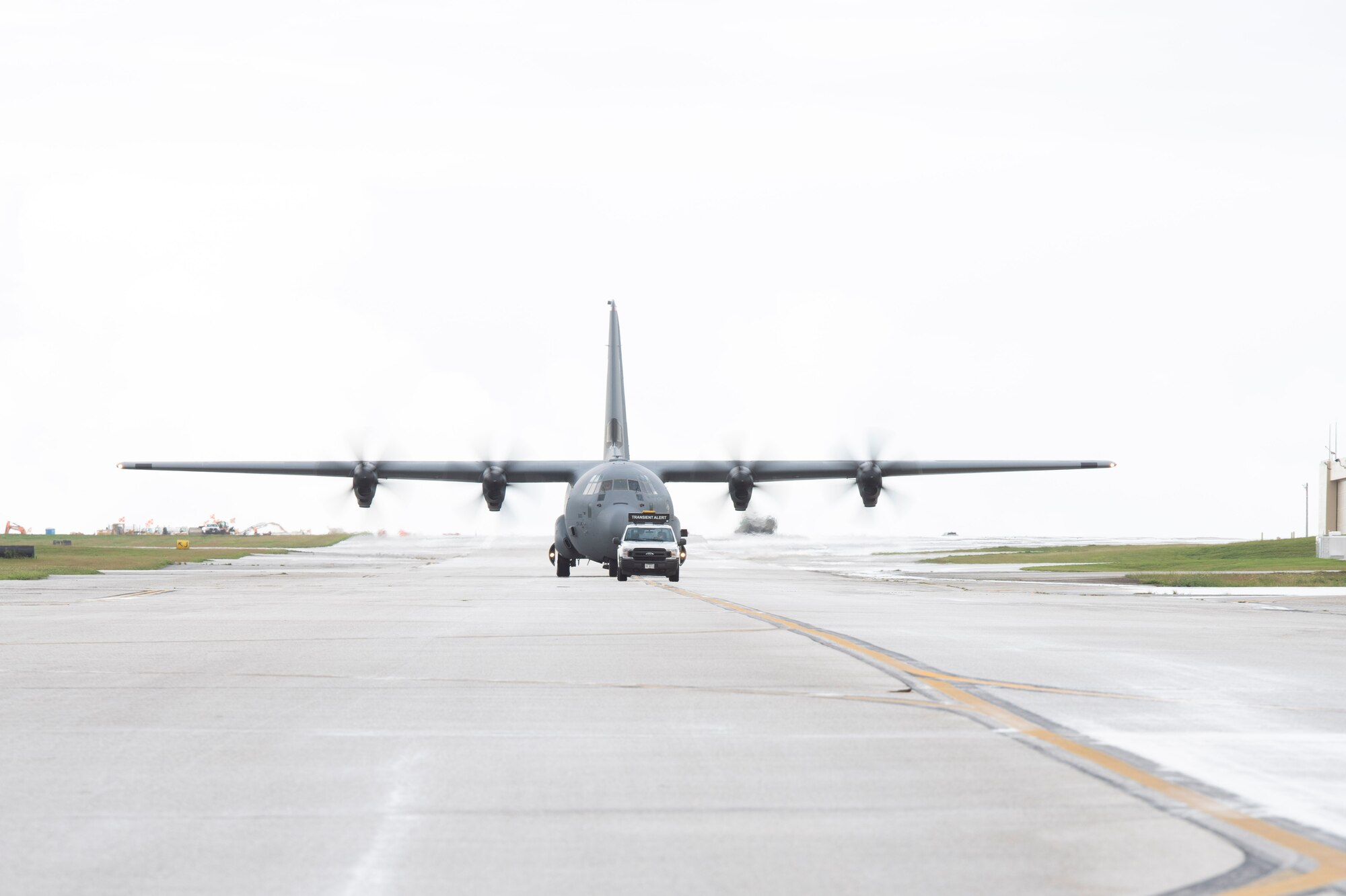 A C-130J Super Hercules assigned to the 36th Airlift Squadron from Yokota Air Base, Japan, taxis at Andersen Air Force Base, Guam, Dec. 1, 2021, for the 70th Anniversary of Operation Christmas Drop. OCD is the Department of Defense’s longest running humanitarian aid and disaster relief training mission and provides relief to more than 50 islands throughout the Pacific. Operations such as OCD provide the U.S. and its partners the opportunity to enhance joint operational capabilities and maintain preparedness for real world emergencies. (U.S. Air Force photo by Tech. Sgt. Joshua Edwards)