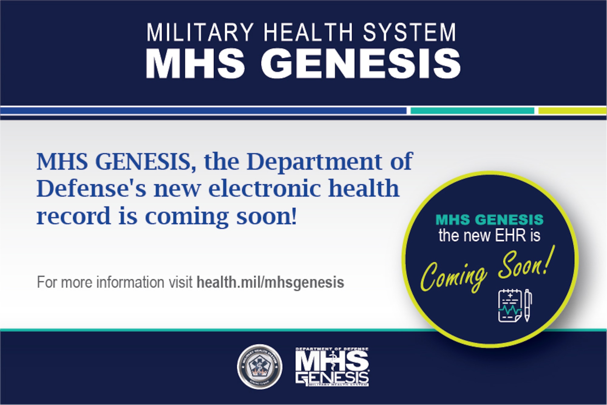 Graphic talking about MHS Genesis launch