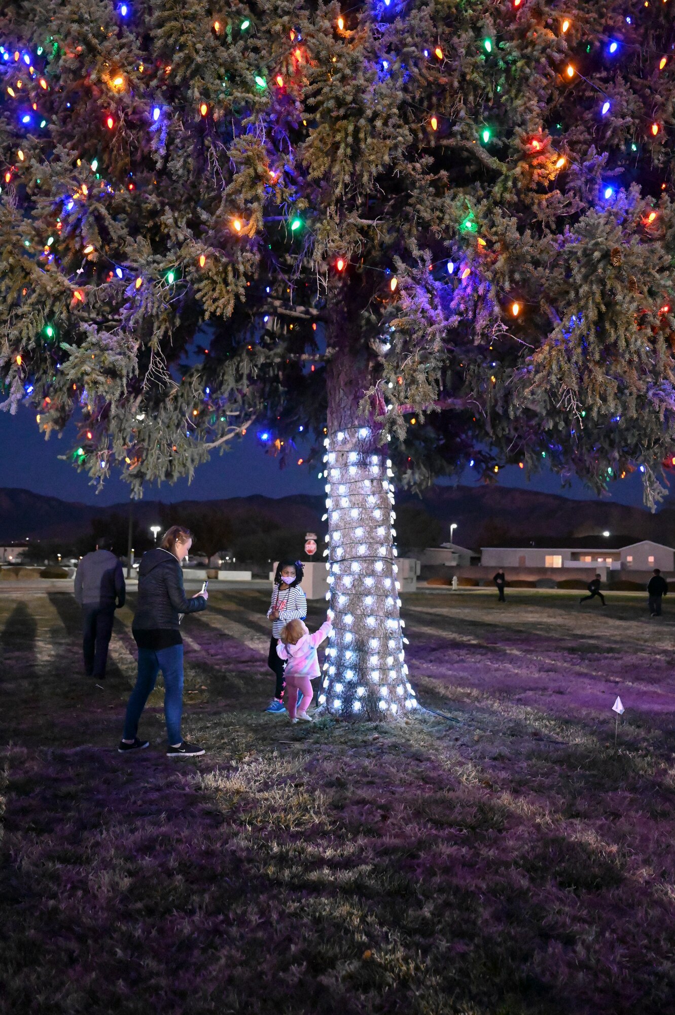 KAFB Chapel hosts tree and menorah lighting ceremony.