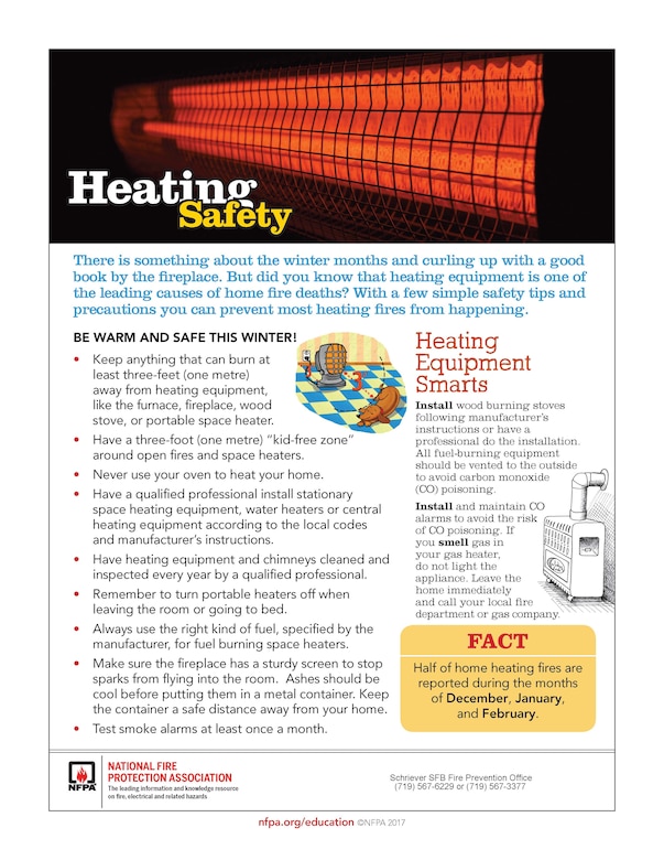 heater safety flyer