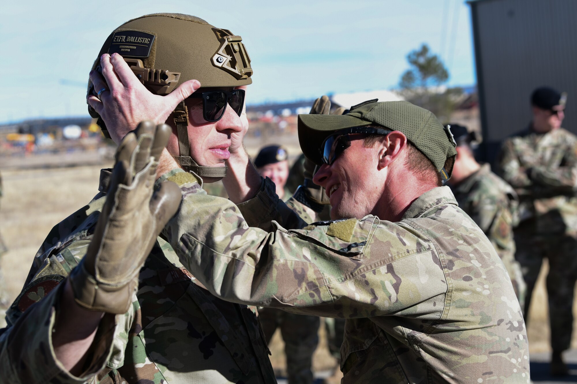 cadre checks helmet