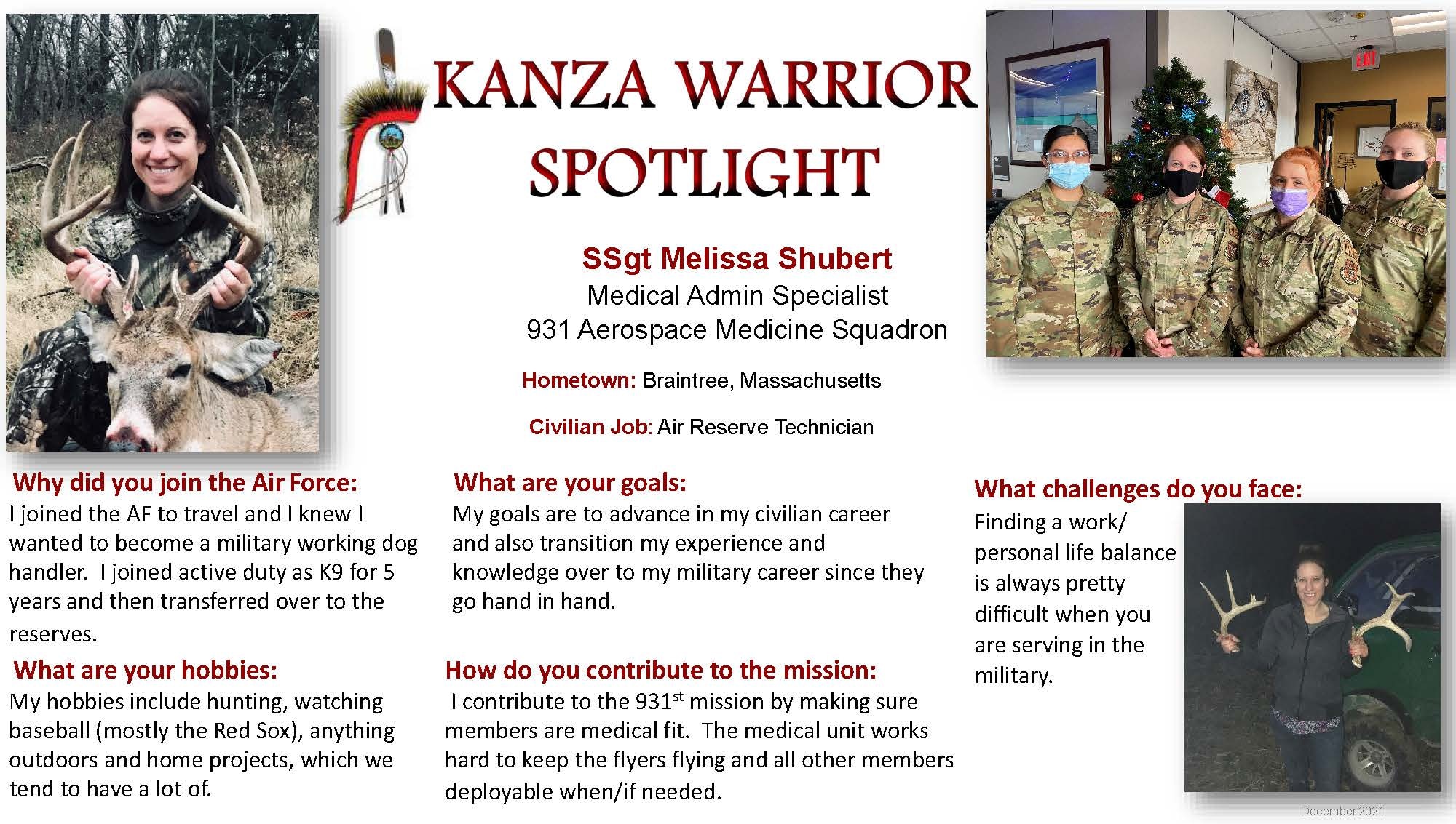 KANZA Warrior Spotlight December 2021