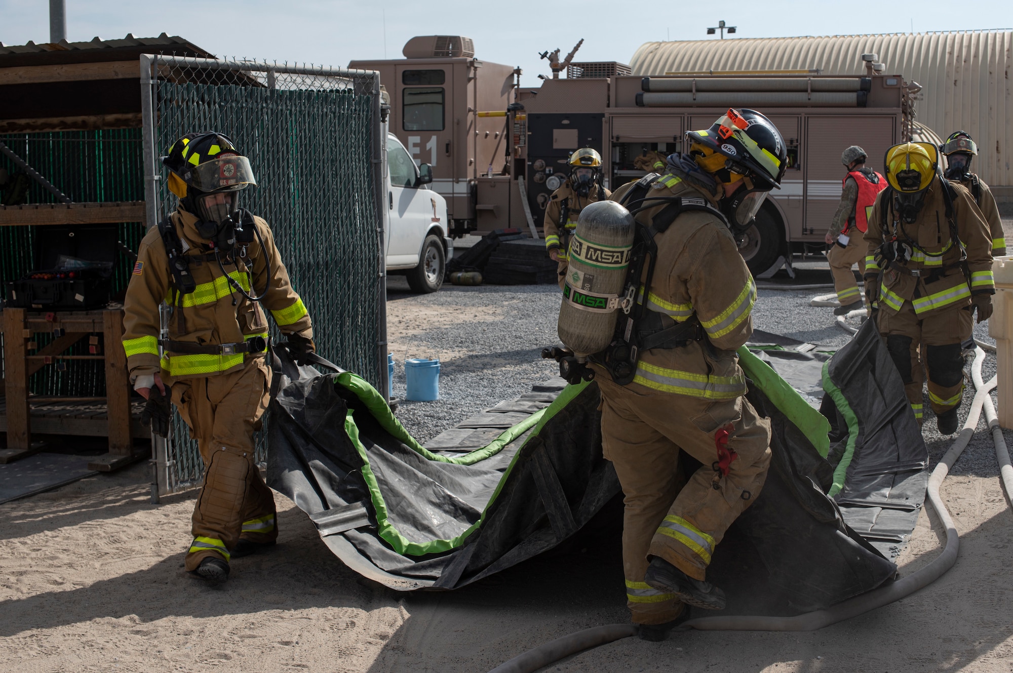 386th AEW Exercises Attack Response