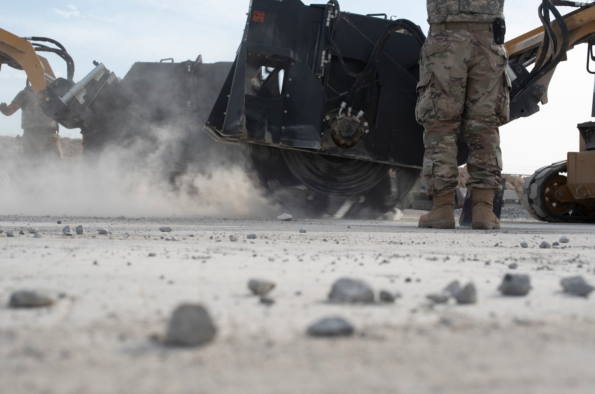 386th AEW Exercises Attack Response