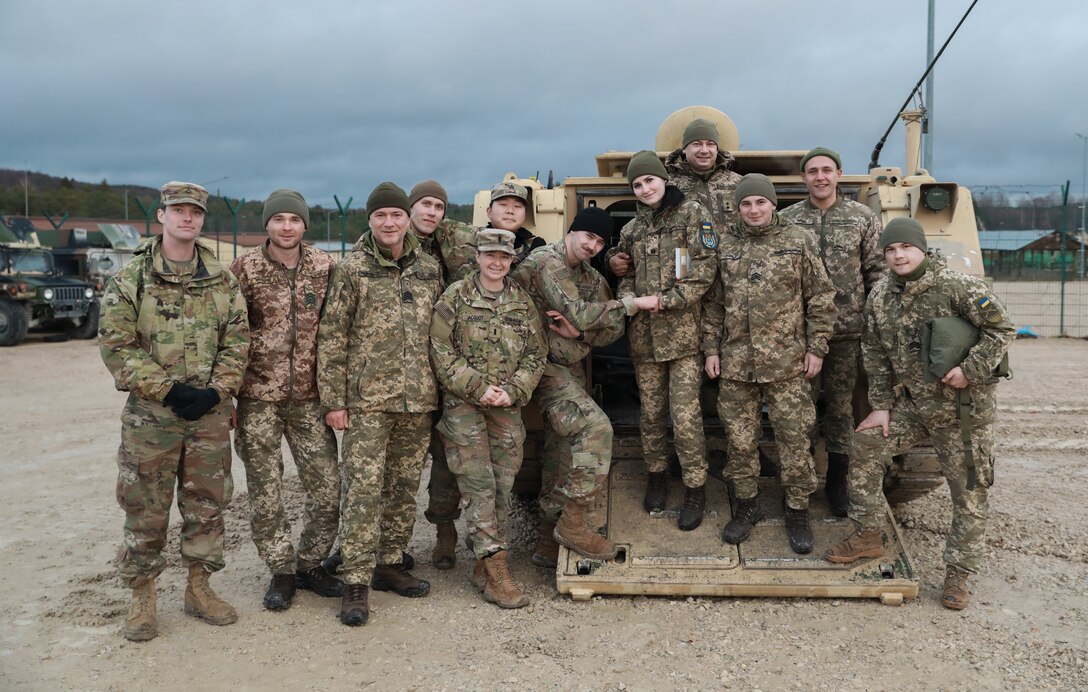 U.S. and Ukrainian Medics Train Together During Combined Resolve XVI