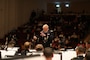 Lt. Col. Bartel conducting in Brasov, Romania.