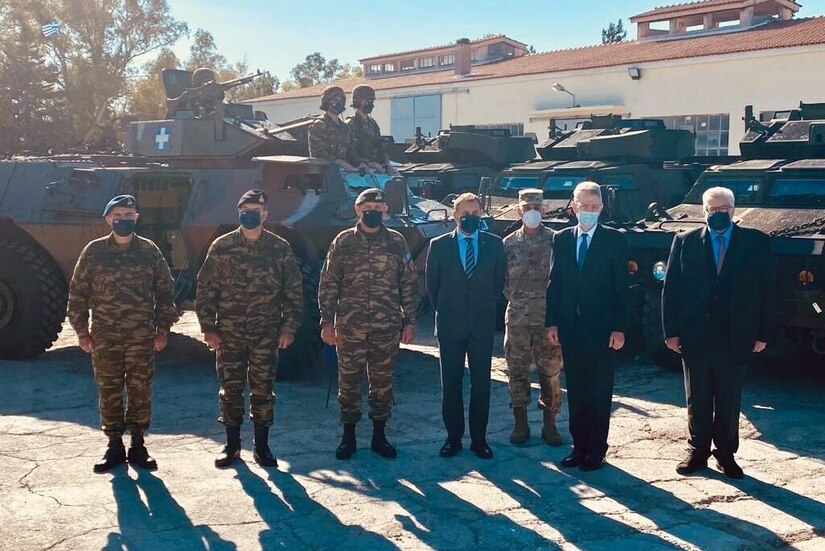 M1117 vehicles arrive in Greece from the U.S.