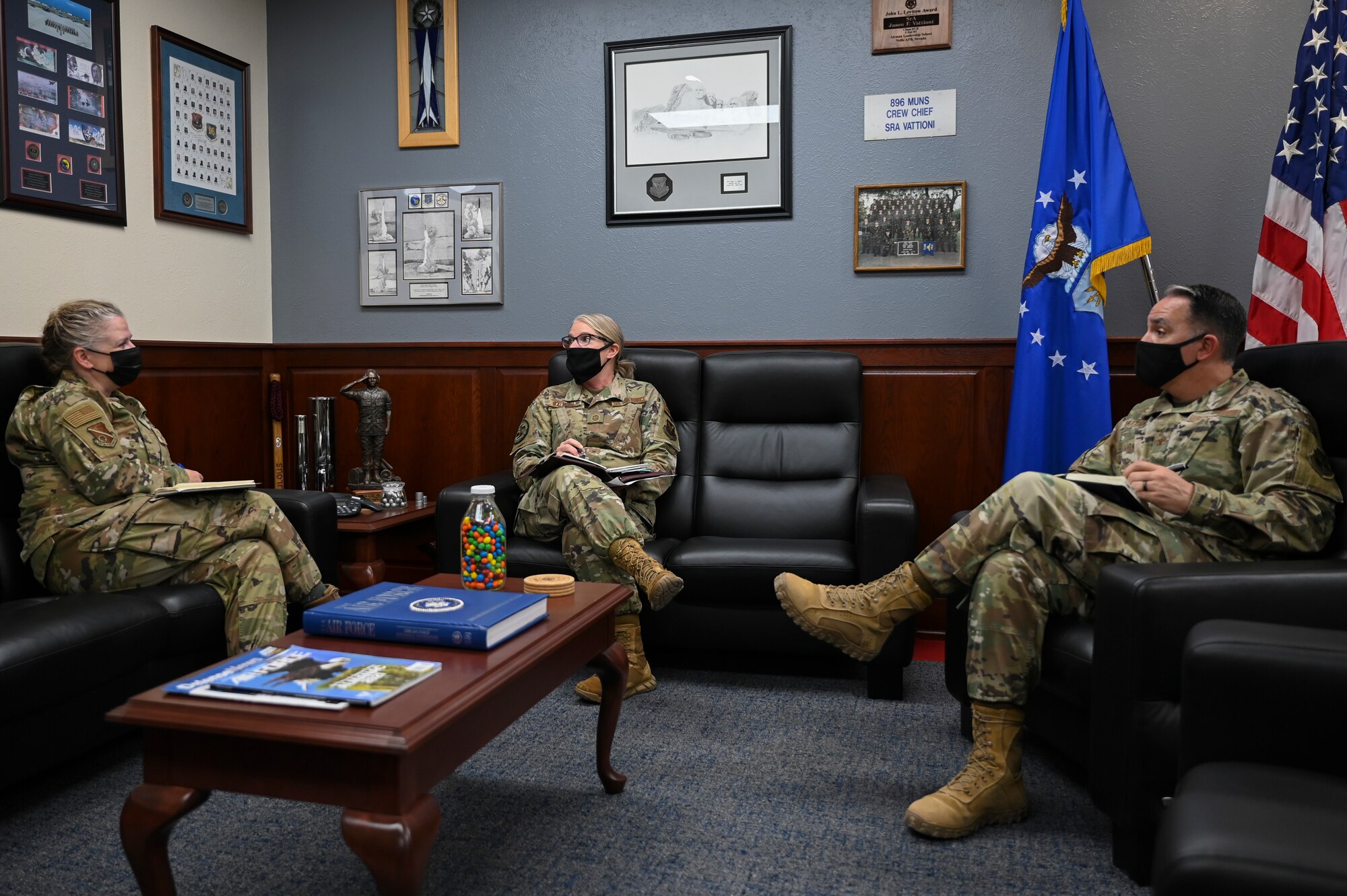 Global Strike First Sergeant, Chief Master Sgt. Tracy Wallace, visited KAFB on Dec. 1-2, 2021.