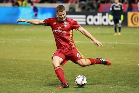 Soccer player on the field.