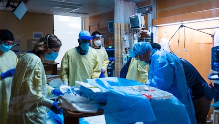 At the request of the Federal Emergency Management Agency, approximately 55 military medical personnel will deploy in three new teams – one 15-person team to Colorado, one 20-person team to Michigan, and one 20-person team to New Mexico – to support civilian healthcare workers treating COVID-19 patients.