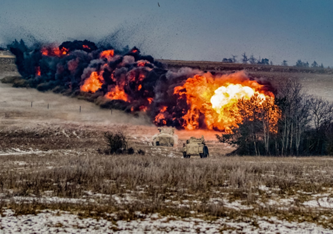 detonation a mine clearing line charge