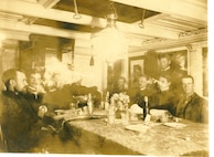 A photo of the USRC SEMINOLE & its wardroom