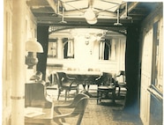 A photo of the USRC SEMINOLE's wardroom, no date.