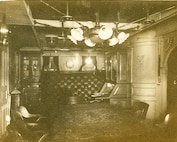 A photo of the USRC SEMINOLE's wardroom, no date.