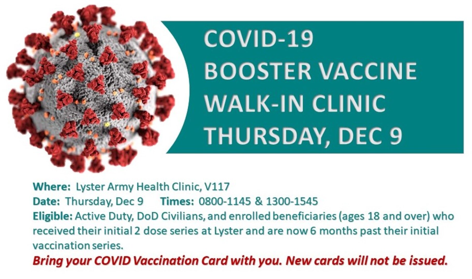 Walk-in booster vaccine clinic near me