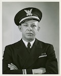 African-American trailblazer, Lt.j.g. Clarence Samuels, in an official Coast Guard photograph during World War II. (U.S. Coast Guard)