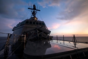 USS Tulsa Transits the Bay of Bengal