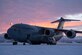 A C-17 Globemaster III sits on the flight line at Joint Base Elmendorf-Richardson, Alaska, Dec. 2, 2021. The 517th Airlift Squadron regularly performs training sorties to maintain mission readiness in an arctic environment. (U.S. Air Force photo by Airman 1st Class Patrick Sullivan)