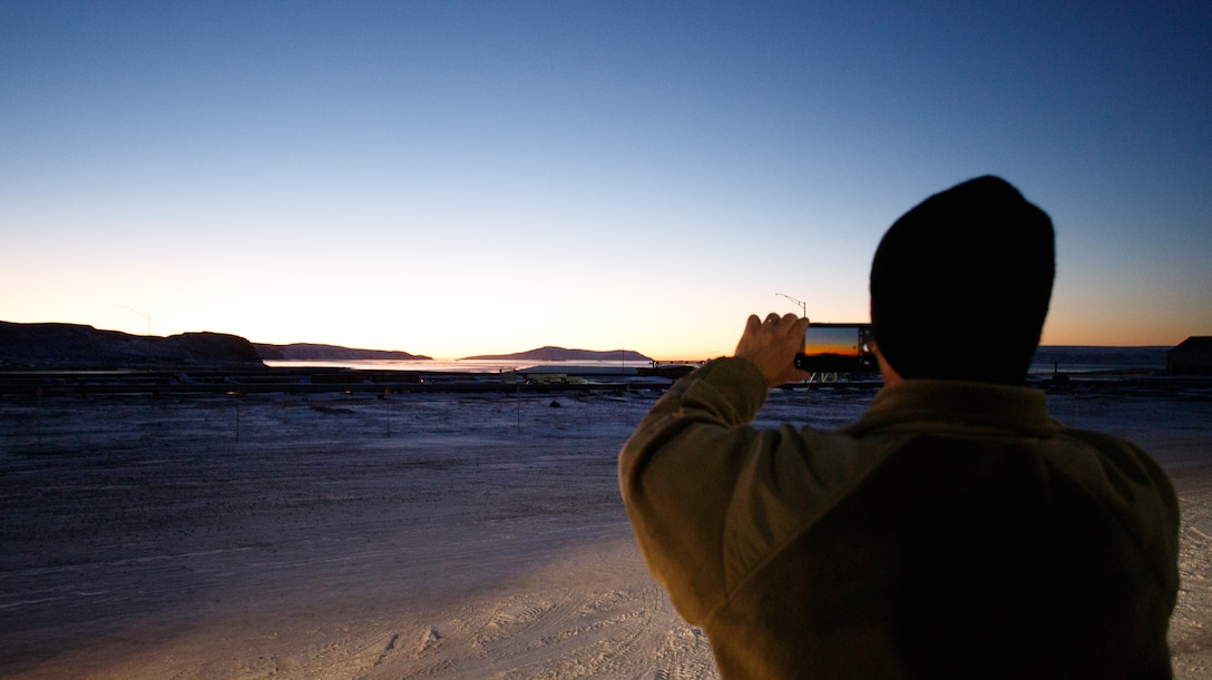 Man takes photo