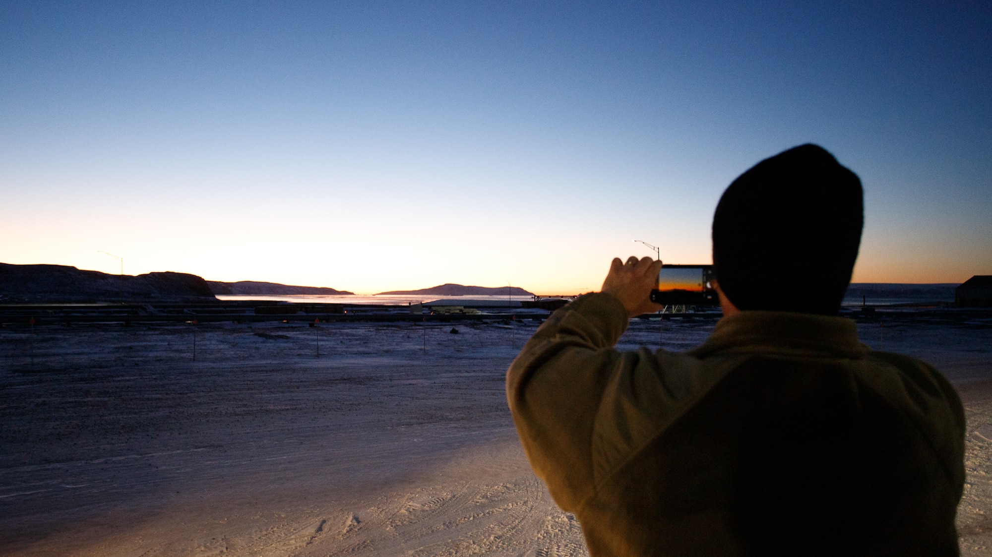 Man takes photo