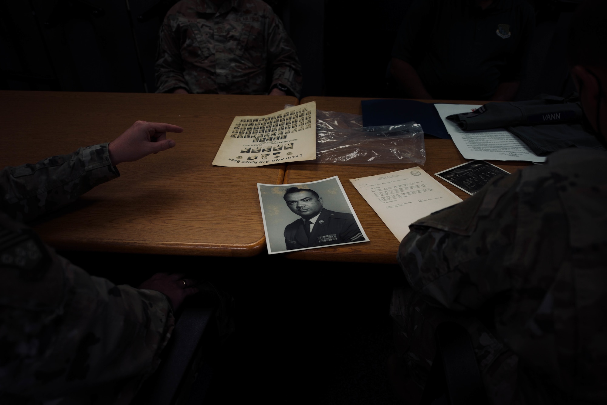 Photos of Chief Master Sgt Claude Vann Jr. documents