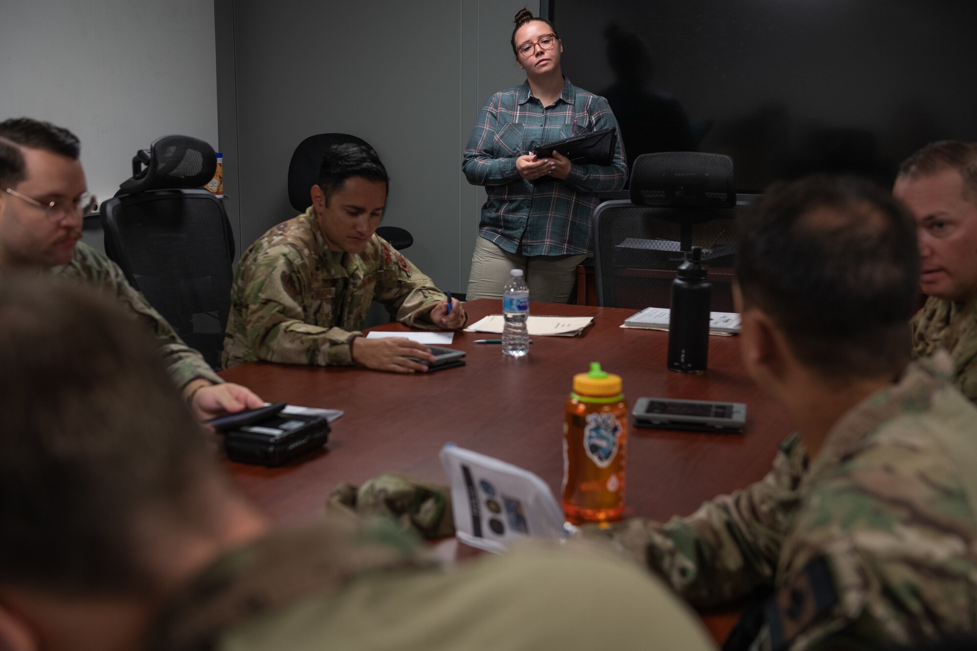 people around a conference table