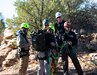 Staff Sgt. Brian Conger, a medic assigned to the Utah National Guard’s 85th Weapons of Mass Destruction–Civil Support Team, performs one last safety check of his rope rig before descending a cliff face Leeds, Utah, Nov. 17, 2021.