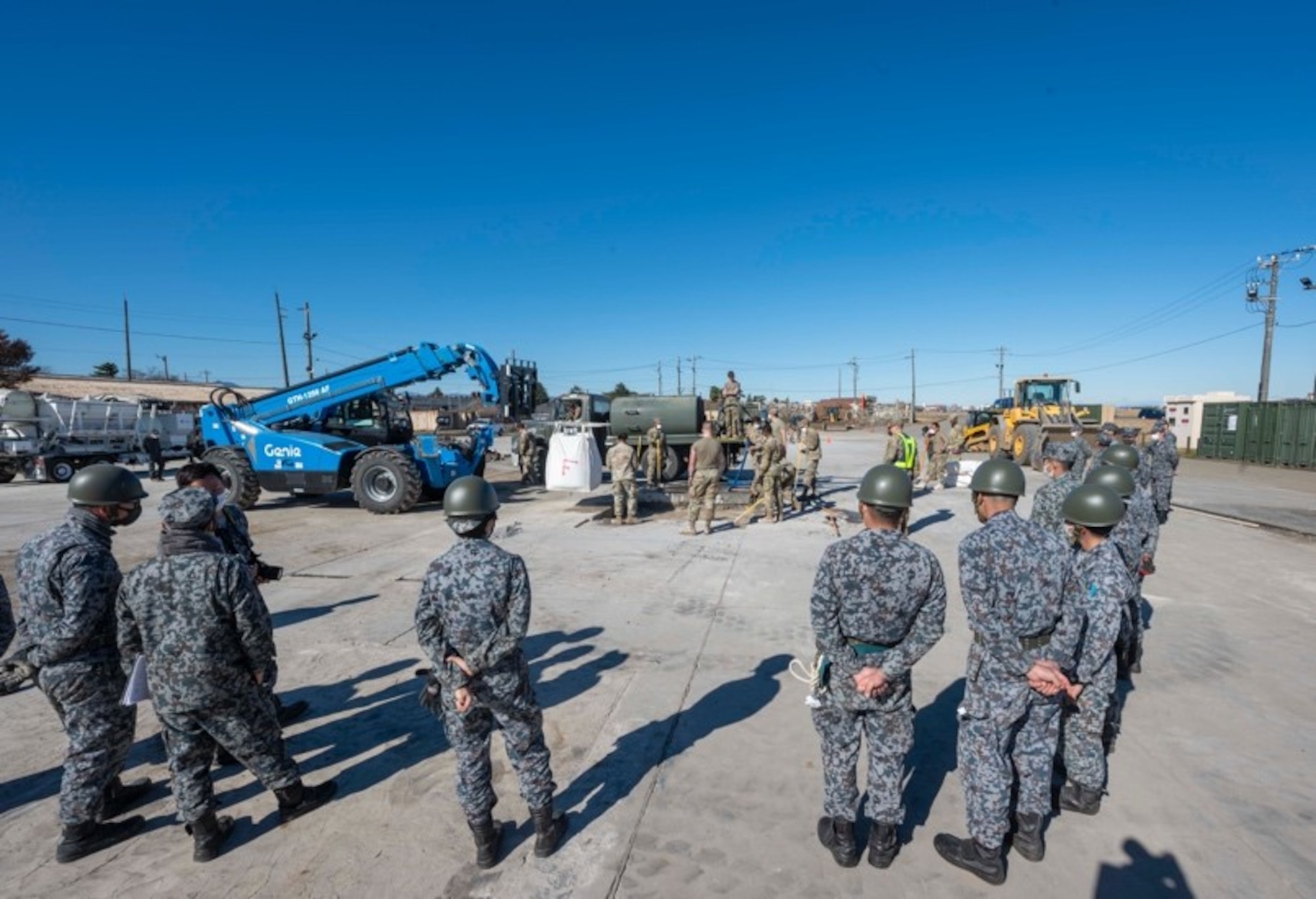 U.S., Koku-Jieitai engineers practice rapid runway repair at Yokota