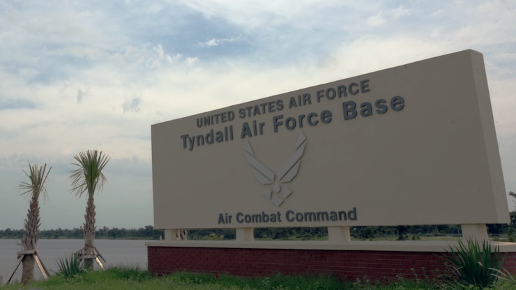 Tyndall Air Force Base sign