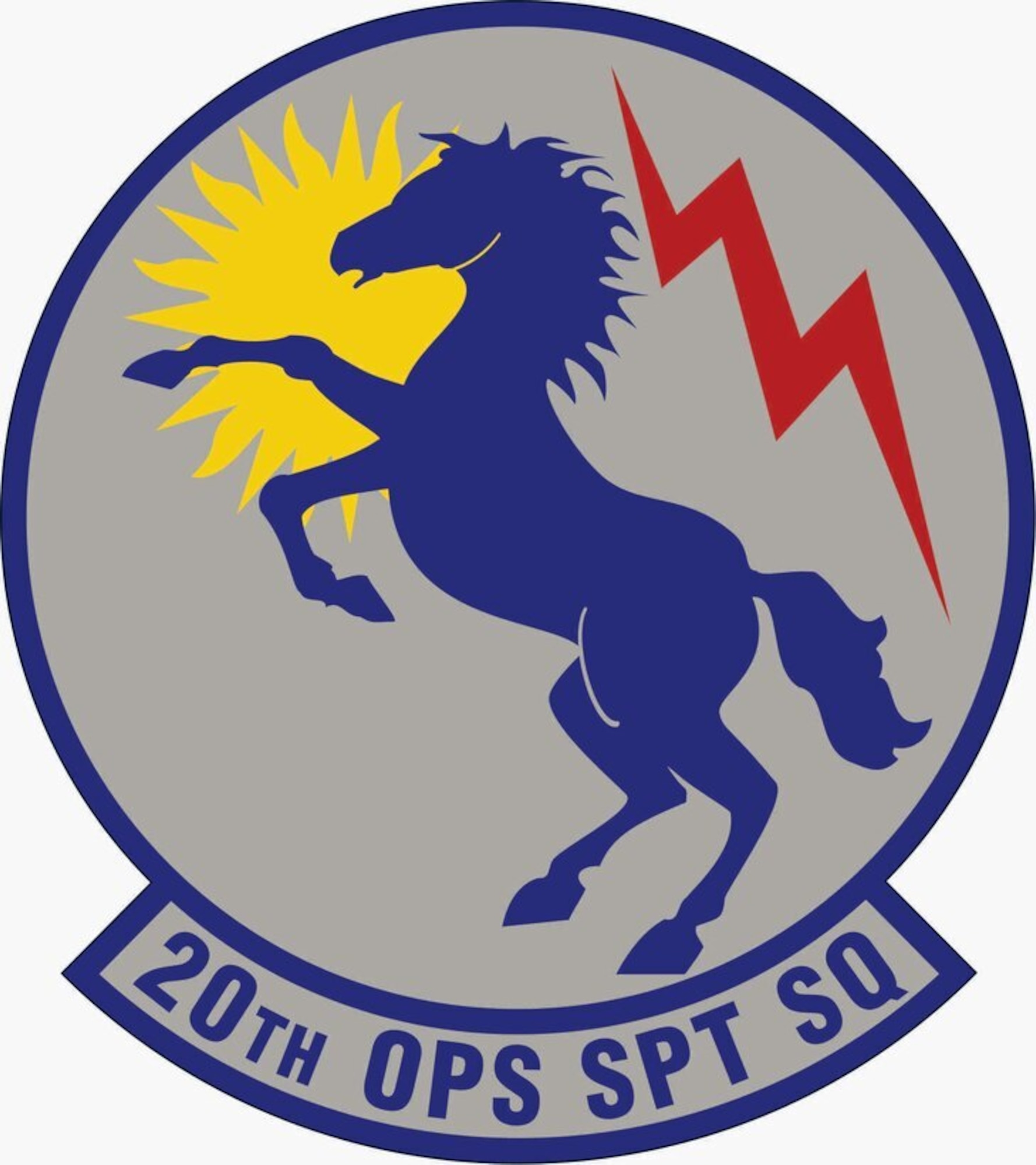Graphic emblem of the 20th Operations Support Squadron