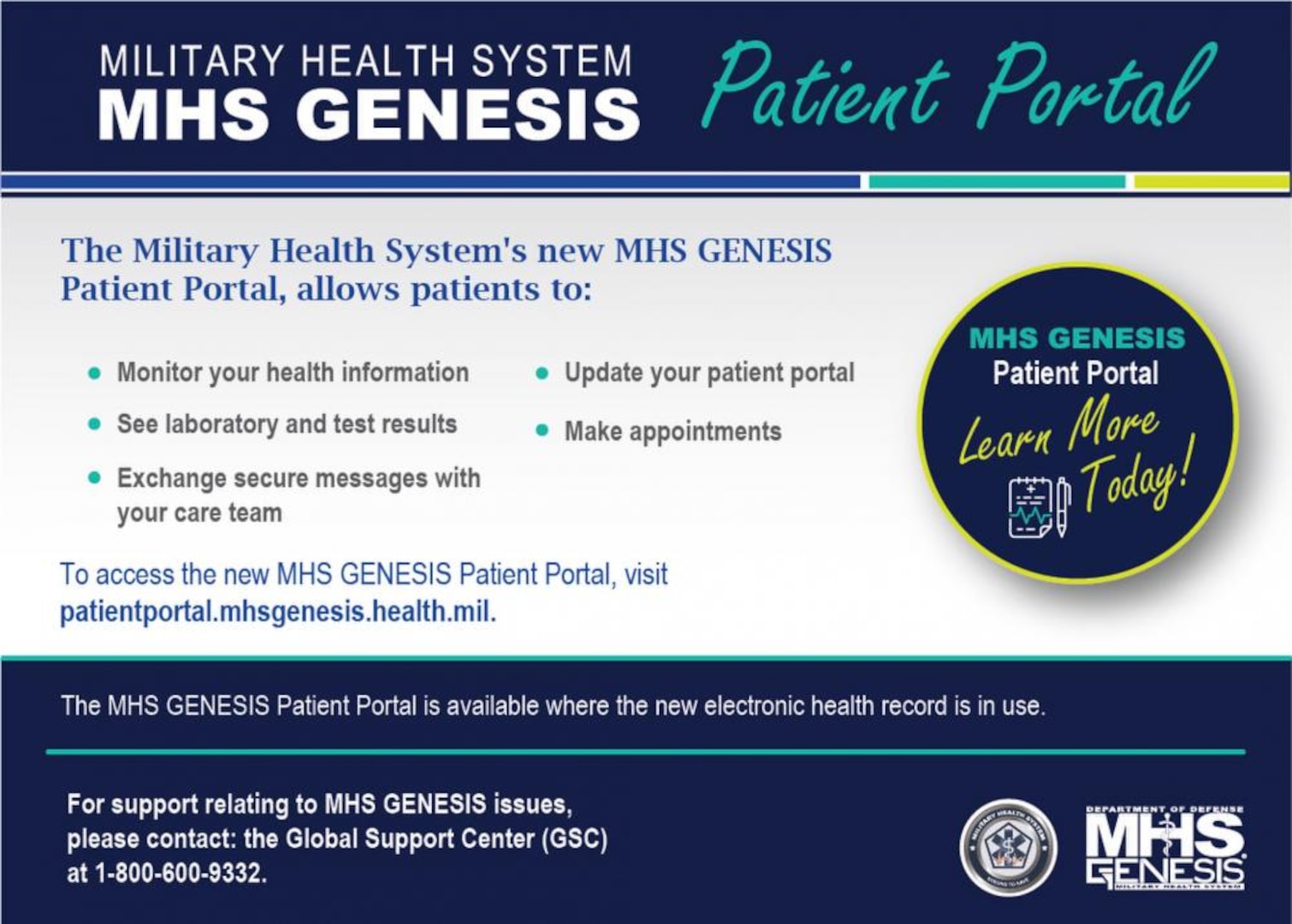 MHS GENESIS coming Jan. 22, 2022