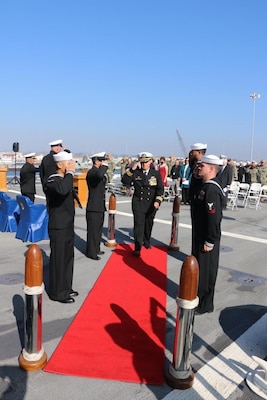 USS Montgomery LCS Gold Crew Holds Change of Command Ceremony