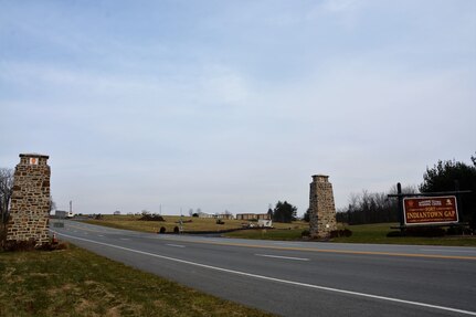 Construction crews recently began staging equipment and installing erosion and sedimentation controls at the future location of the installation’s main gate and visitors center on Fisher Avenue near Biddle Road. It will be the first of two planned access control points at Fort Indiantown Gap.