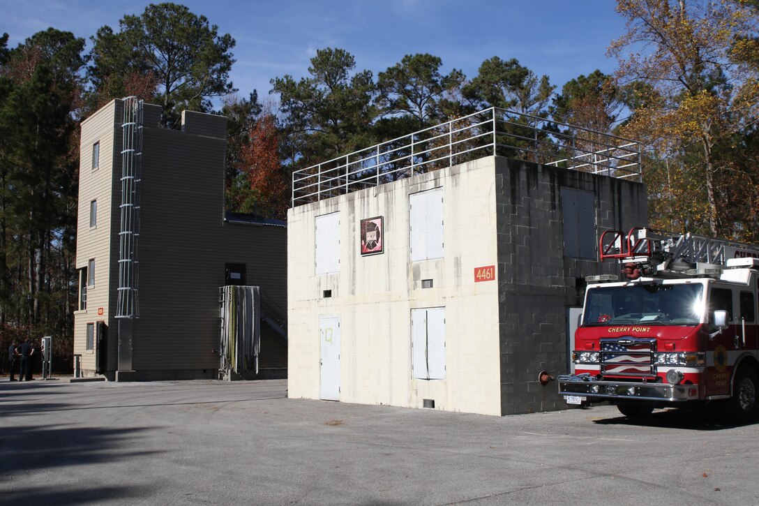 This was an opportunity for MCAS Cherry Point firefighters to receive training and allowed the company to test how their gear works in a real life scenario.